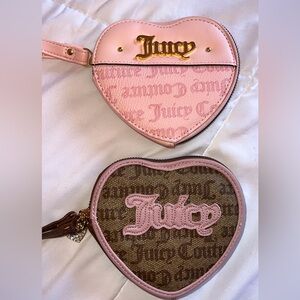 Juicy heart shaped coin purse wallet- brown ONLY